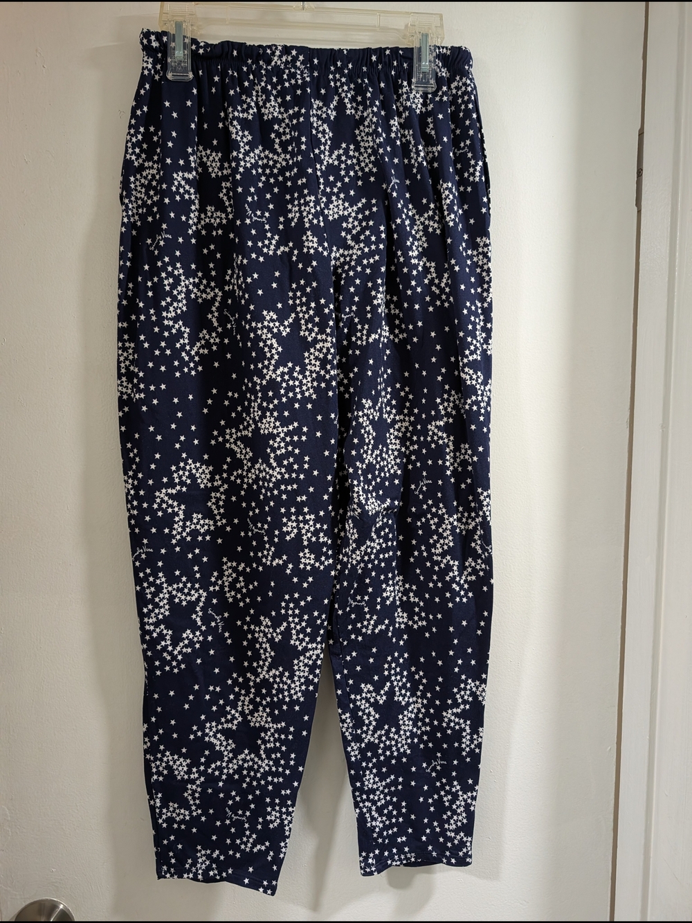 Simply Vera Vera Wang Navy and White Star-Print Pajama Set - Picture 10 of 11